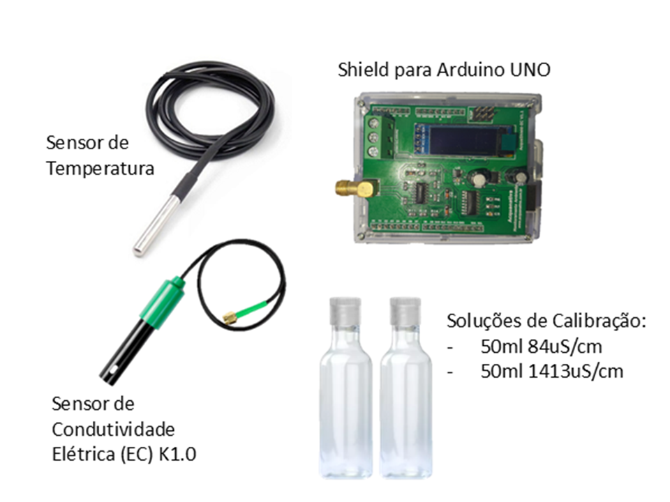 Kit Sensor Condutividade Elétrica AcquaKit-EC
